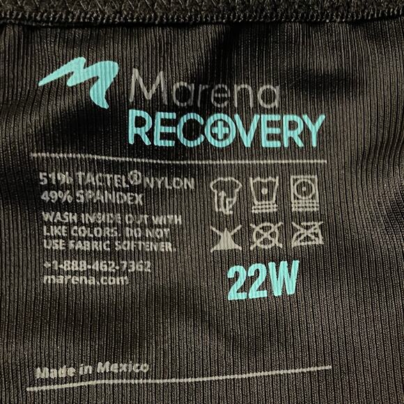 Marena BLK Recovery 22W Lipedema Post Surgical Girdle Comfort Ankle Open Crotch - Picture 3 of 5